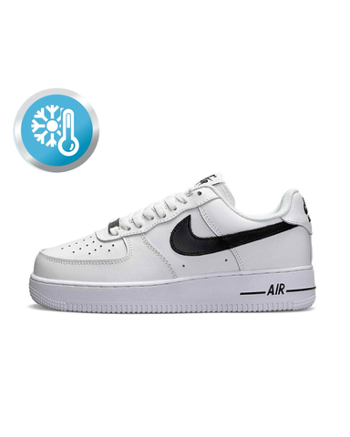 Nike Air Force 1 Winter All White Black B1808-843344 фото