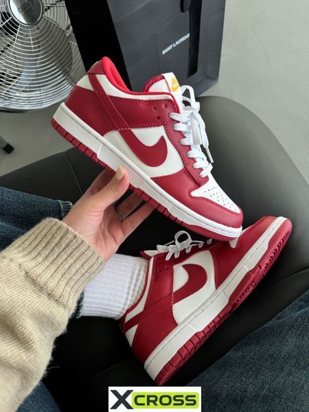 Nike Dunk Red/White nik-0552-988343 фото