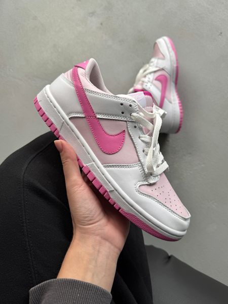 Nike Dunk White/Pink nik-0526-970664 фото
