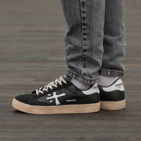 Premiata Steven Black Beige 2460-1387029 фото