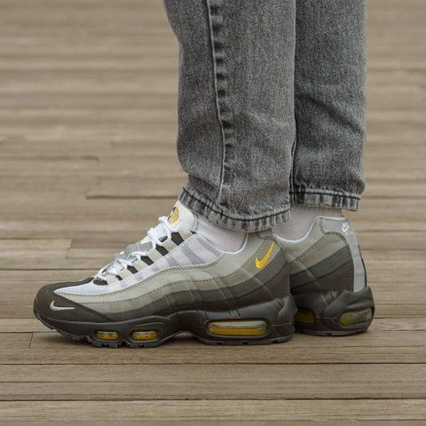Nike Air Max 95 Grey Black Yellow 2611-1489304 фото
