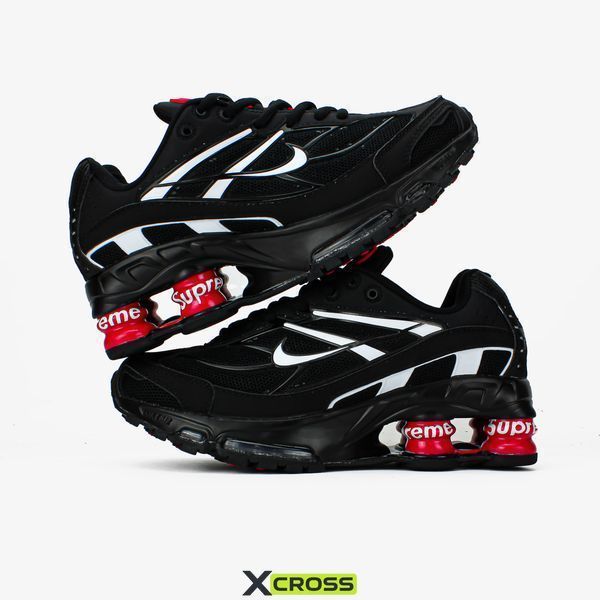 Supreme x Nike Shox Ride 2 SP "Black/Electric Red" B54-1625185 фото