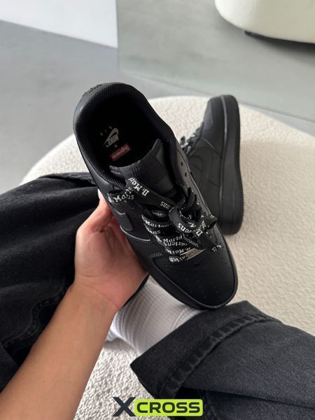 Nike Air Force Black Supreme nik-0488-856820 фото