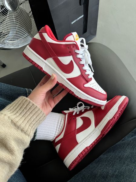 Nike Dunk Red/White nik-0552-988344 фото