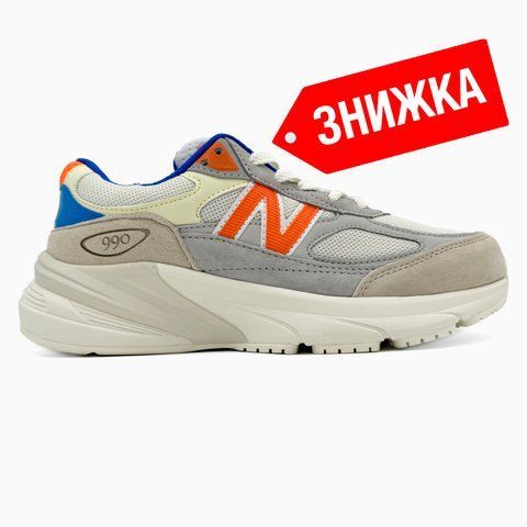 New Balance 990 V6 Beige/Blue/Orange nbl-0255-620825 фото