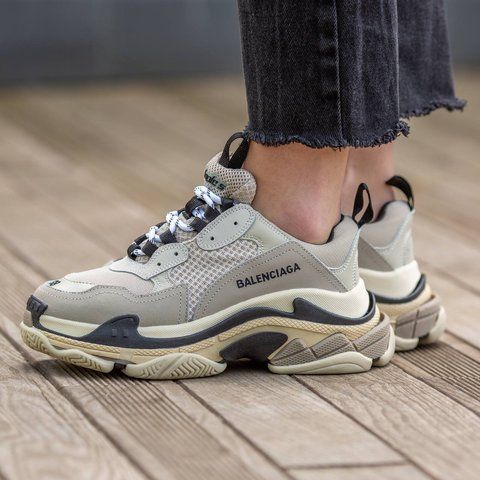 Balenciaga Triple S Beige Black 315-893886 фото