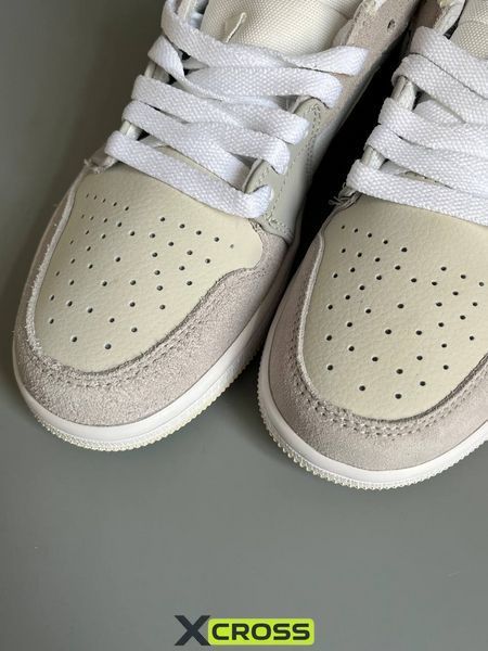 Nike Air Jordan 1 Low Grey/White/Blue БРАК 973 nik-0705-0973-1651367 фото