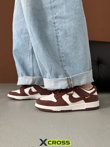NIke SB Dunk Low Sail Red Sepia/Metallic Gold nik-0803-1524087 фото