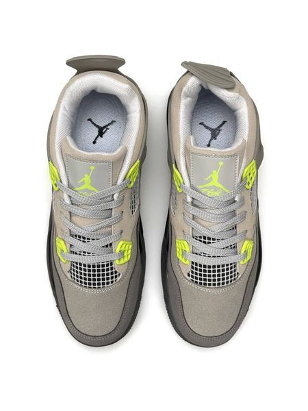 Nike Air Jordan 4 Retro W SE Grey Beige Neon B6034-1773684 фото