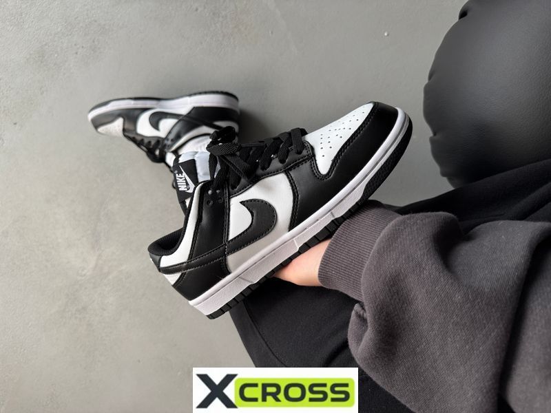 Nike Dunk Low White/Black nik-0392-468239 фото