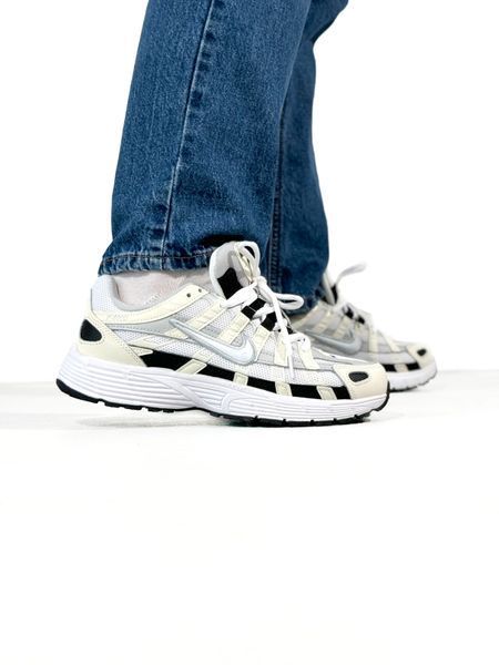Nike P-6000 White/Beige/Black nik-0446-620897 фото