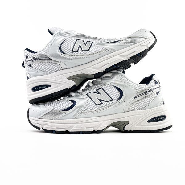 New balance 530 -- White/Silver/Navy 1112-151680 фото