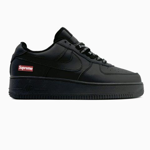 Nike Air Force Black Supreme nik-0488-856825 фото
