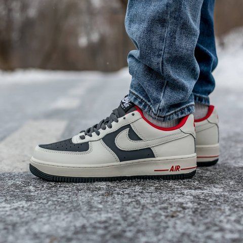 Nike Air Force 1 Grey Red 999-1338652 фото