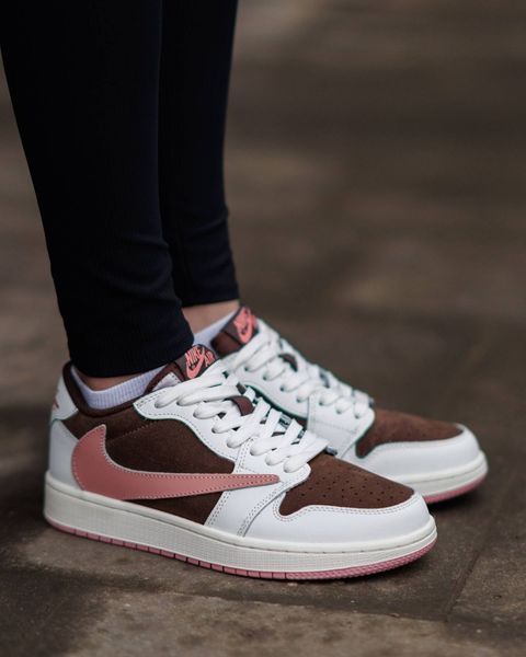 Nike Air Jordan 1 Low x Travis Scott White Brown Pink ND NK356-1562253 фото