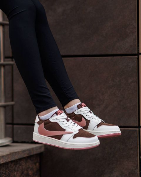 Nike Air Jordan 1 Low x Travis Scott White Brown Pink ND NK356-1562253 фото