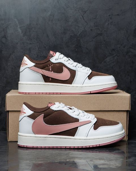 Nike Air Jordan 1 Low x Travis Scott White Brown Pink ND NK356-1562253 фото