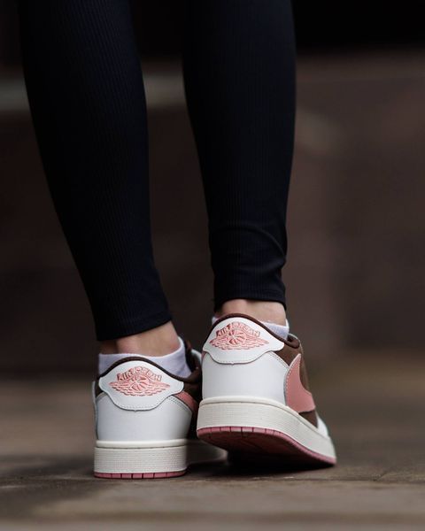Nike Air Jordan 1 Low x Travis Scott White Brown Pink ND NK356-1562253 фото