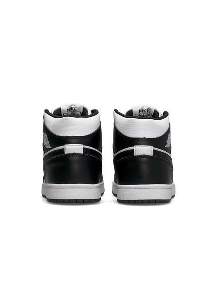 Nike Air Jordan 1 Retro High Black white Fur B1795-839317 фото
