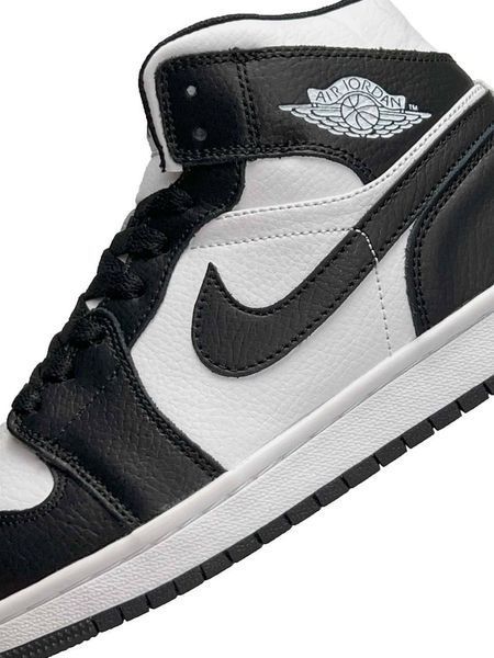 Nike Air Jordan 1 Retro High Black white Fur B1795-839317 фото