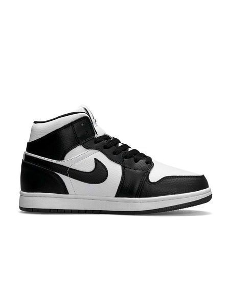 Nike Air Jordan 1 Retro High Black white Fur B1795-839317 фото