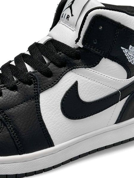 Nike Air Jordan 1 Retro High Black white Fur B1795-839317 фото