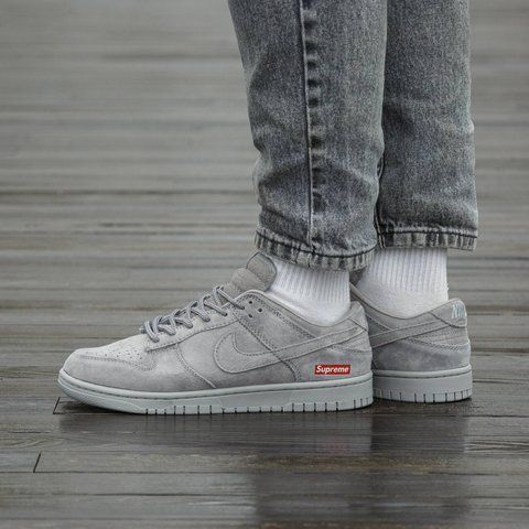 NIke SB Dunk Low x Supreme Grey 2589-1447577 фото