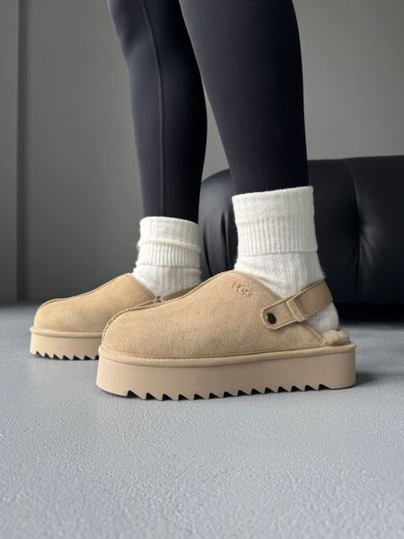 Ugg Lanah Clog Platform Beige ugg-0122-1311169 фото