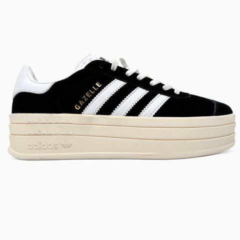 Adidas Gazelle Bold Black/White adi-0296-354348 фото