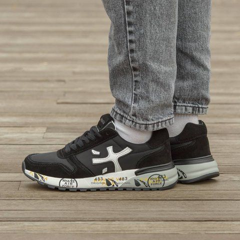 Premiata Black White Suede 2560-1489353 фото