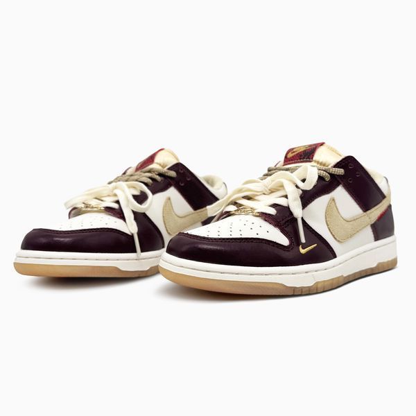 Nike Dunk LX White/Maroon nik-0805-1524053 фото