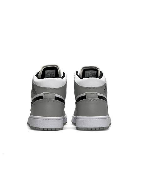 Nike Air Jordan 1 High Grey White Black Fur B1806-843366 фото