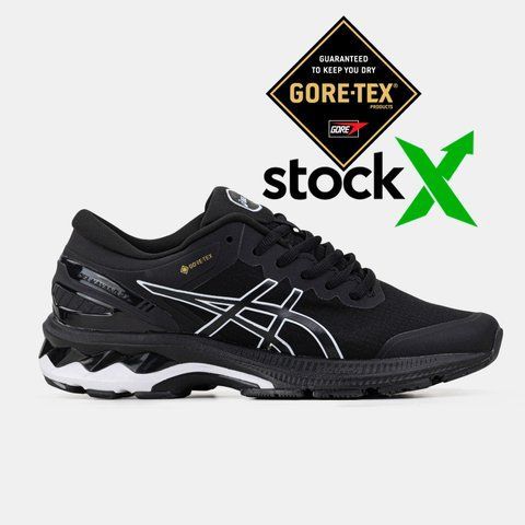 Asics Gel-Kayano 27 Gore-Tex Black White #art1638-1344626 фото