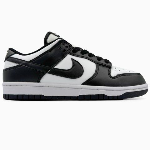 Nike Dunk Low White/Black nik-0392-468245 фото