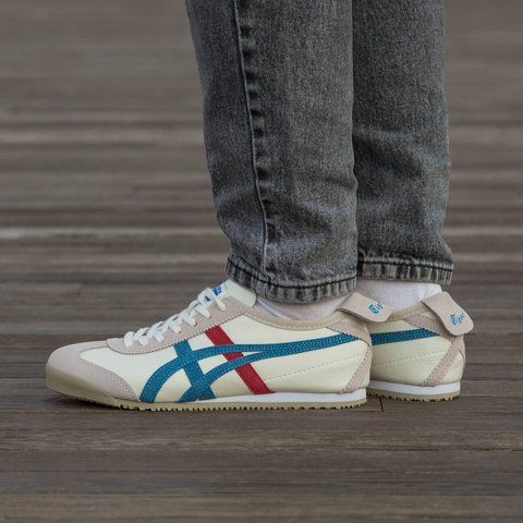 Asics Onitsuka Tiger Mexico 66 Beige Red Blue 2666-1417223 фото