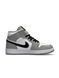 Nike Air Jordan 1 High Grey White Black Fur B1806-843366 фото 4