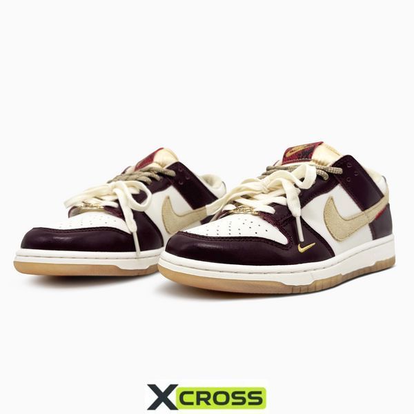 Nike Dunk LX White/Maroon nik-0805-1524054 фото