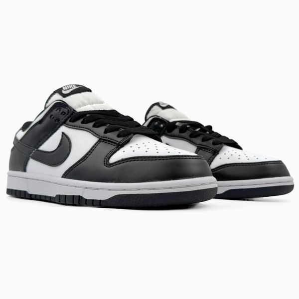 Nike Dunk Low White/Black nik-0392-468245 фото