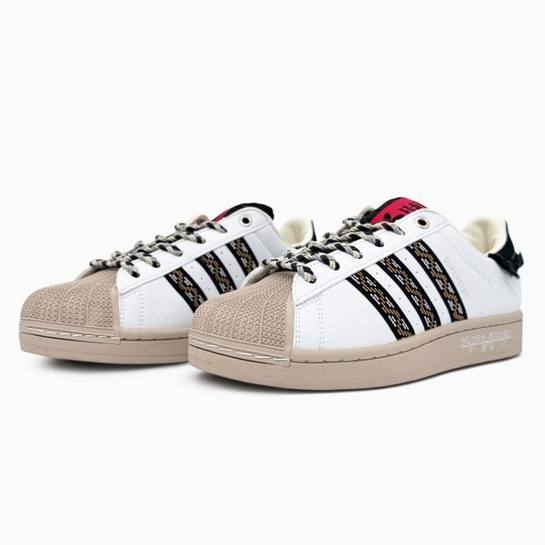 Adidas Superstar II Fringe White/Beige/Black adi-0553-1429137 фото