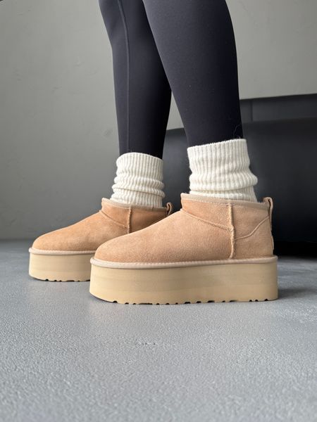 Ugg Classic Ultra Mini Platform XL Beige ugg-0132-1322690 фото