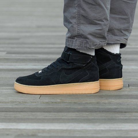 Nike Air Force Winter Black Yellow 1547-818131 фото