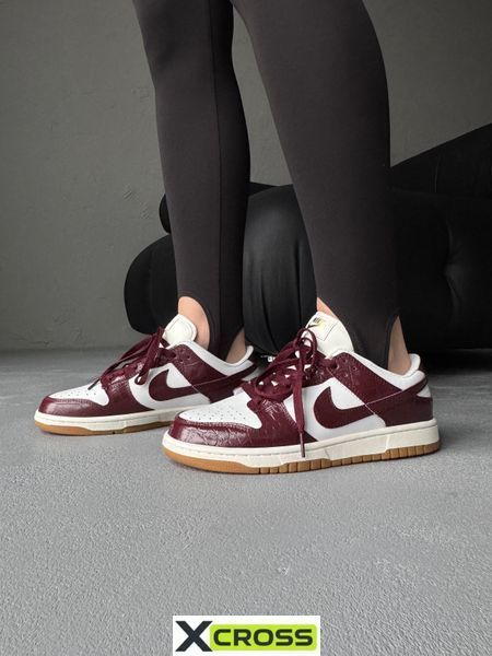 Nike Dunk Low Lx Dark Team Red and Phantom nik-0720-1408739 фото