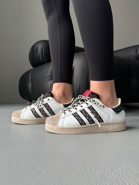 Adidas Superstar II Fringe White/Beige/Black adi-0553-1429138 фото