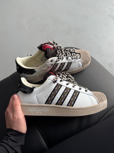 Adidas Superstar II Fringe White/Beige/Black adi-0553-1429138 фото