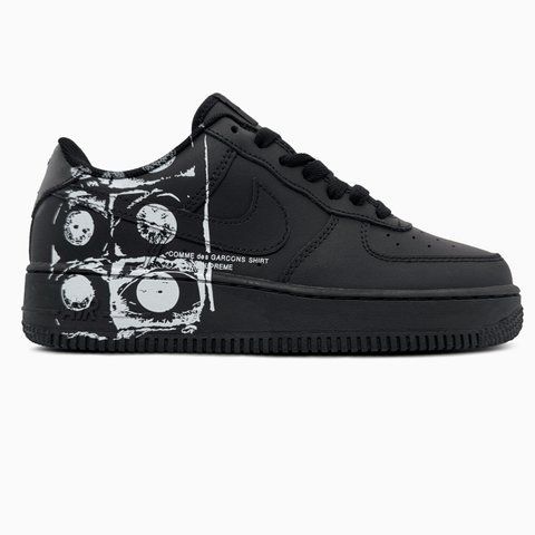 Nike Air Force 1 Low х Comme des Gar&ccedil;ons Supreme Black nik-0701-1388433 фото