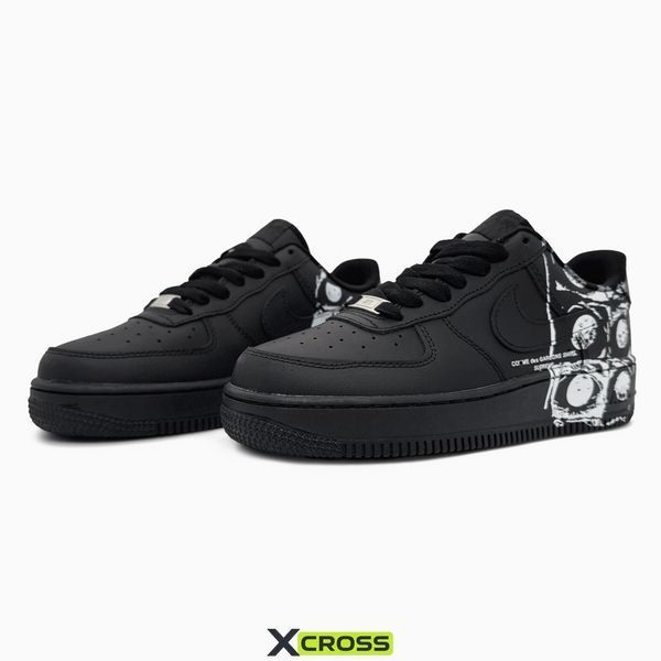 Nike Air Force 1 Low х Comme des Gar&ccedil;ons Supreme Black nik-0701-1388433 фото