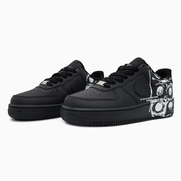 Nike Air Force 1 Low х Comme des Gar&ccedil;ons Supreme Black nik-0701-1388433 фото