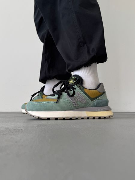 New Balance 574 Legacy Stone Island Olive/Yellow nbl-0309-893530 фото