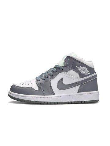 Nike Air Jordan 1 High Silver Grey White Fur B1805-844991 фото