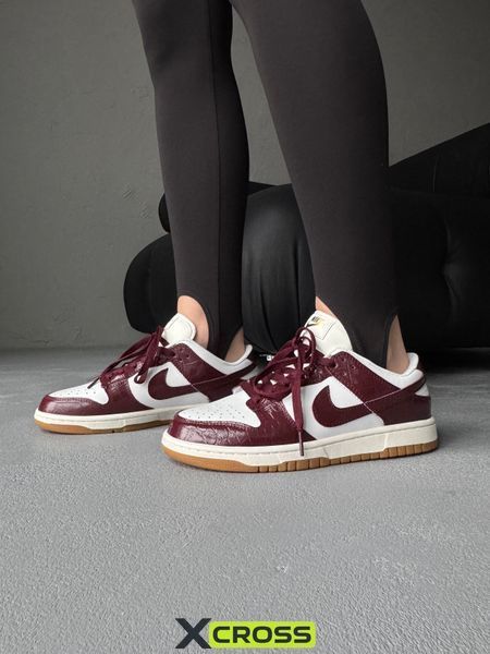 Nike Dunk Low Lx Dark Team Red and Phantom nik-0720-1408733 фото